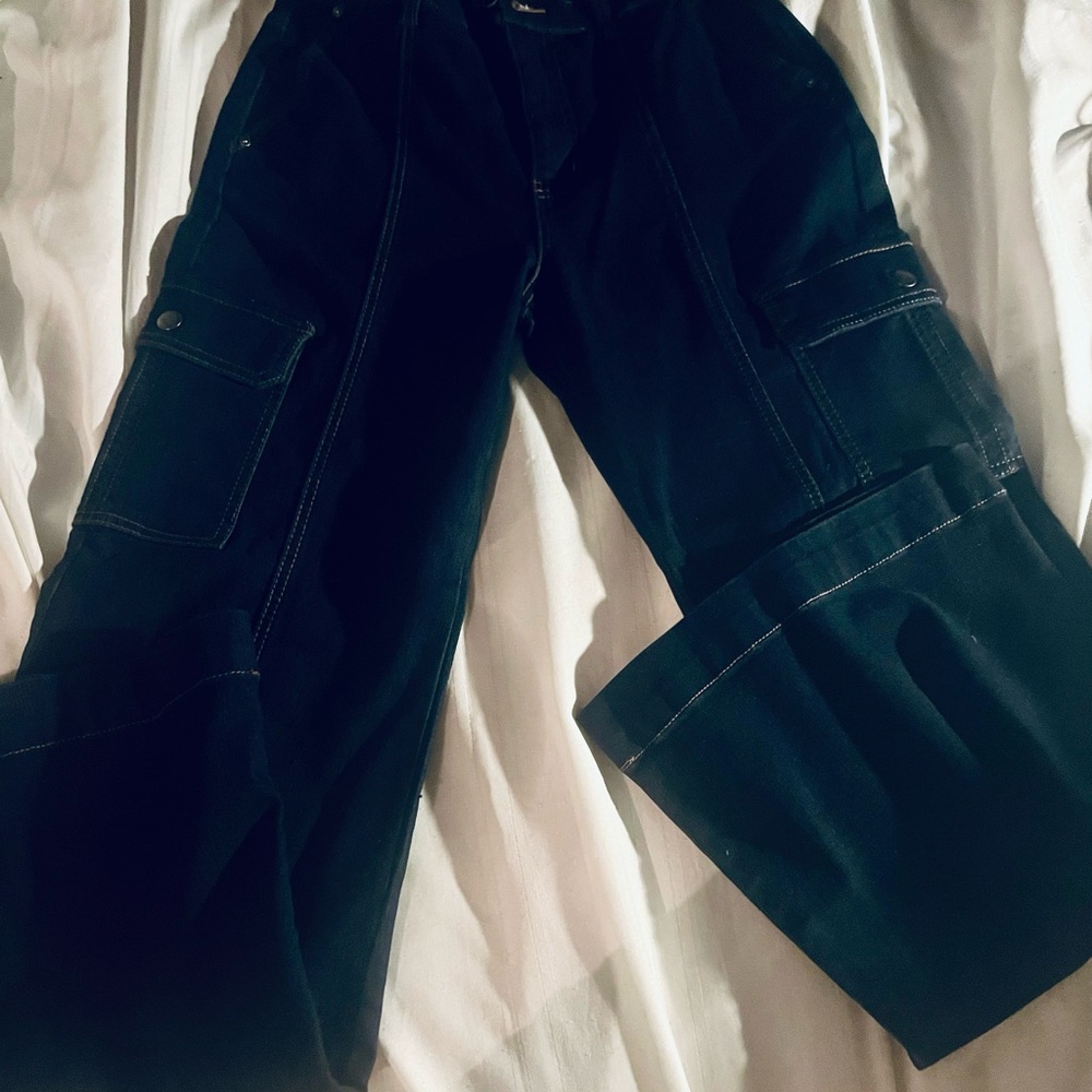 Gloria Vanderbilt Black Flare & Wide Leg Jeans Size 6